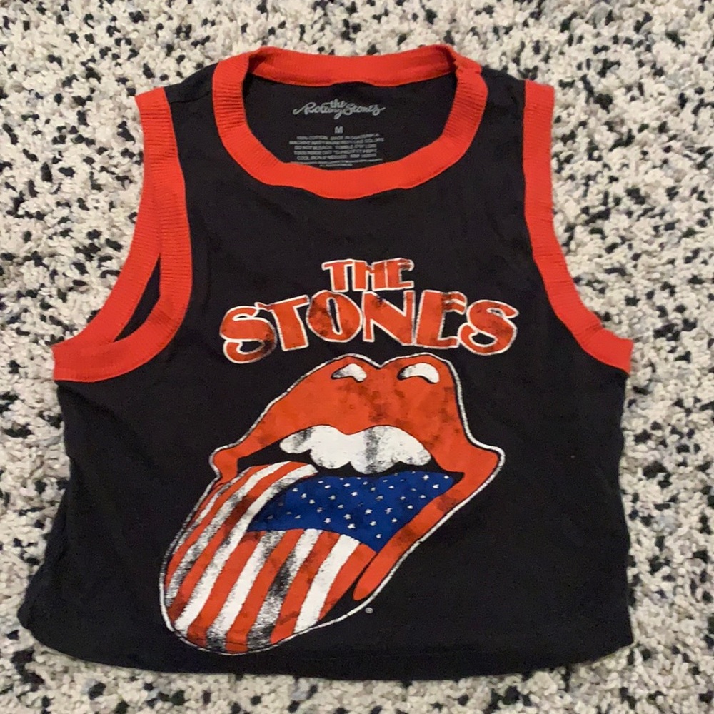 the rolling stones cropped tank